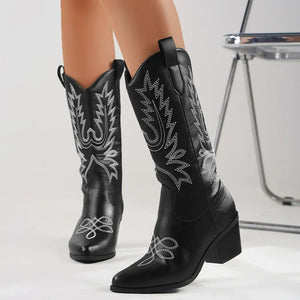 Svarta cowboy boots dam