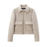 Ull jacka dam Beige / XS
