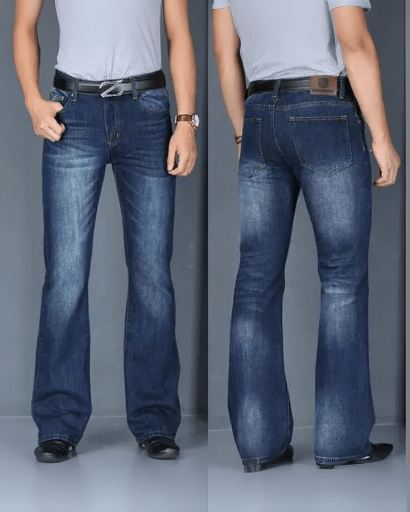 Utsvängda jeans herr