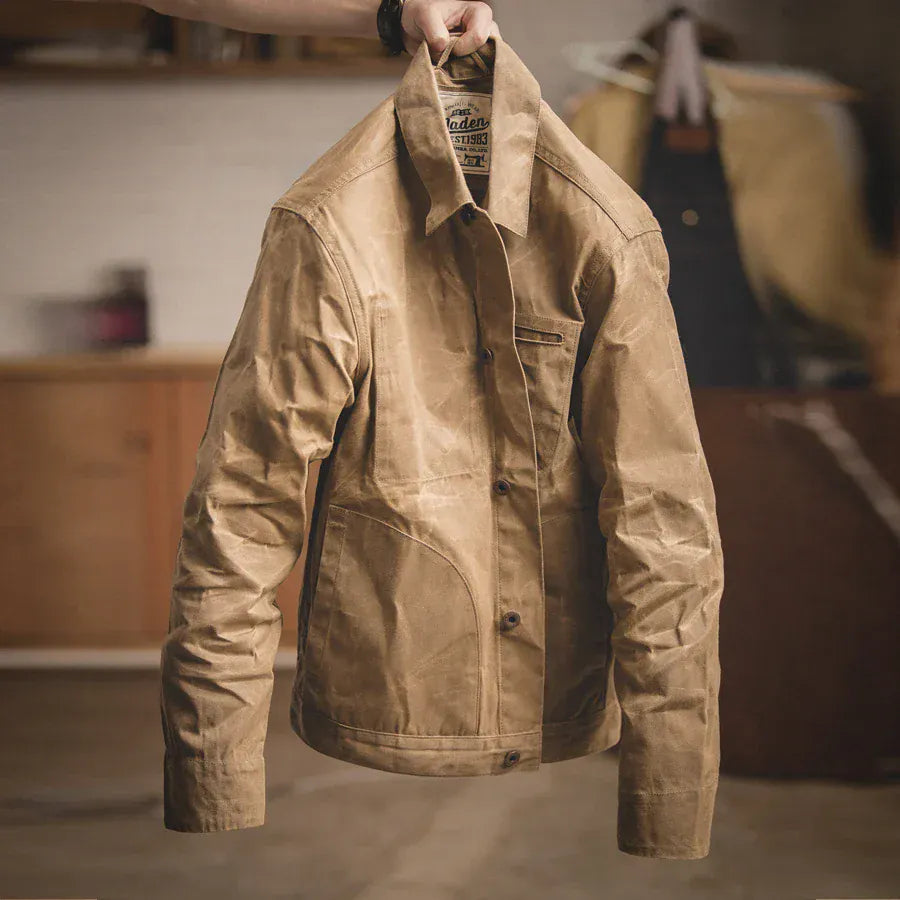 Vaxad canvas jacka