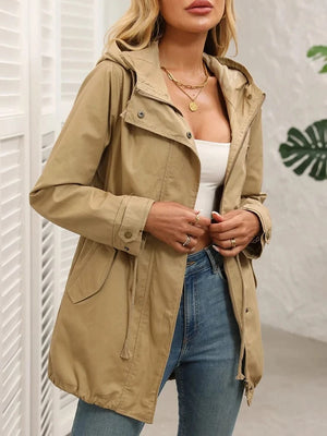 Vindtät jacka dam Khaki / S