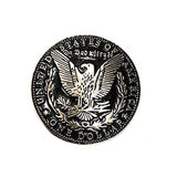 Vintage concho med dollarörn Svart