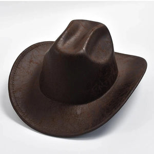 Vintage Cowboyhatt Herr Mörkbrun / One Size