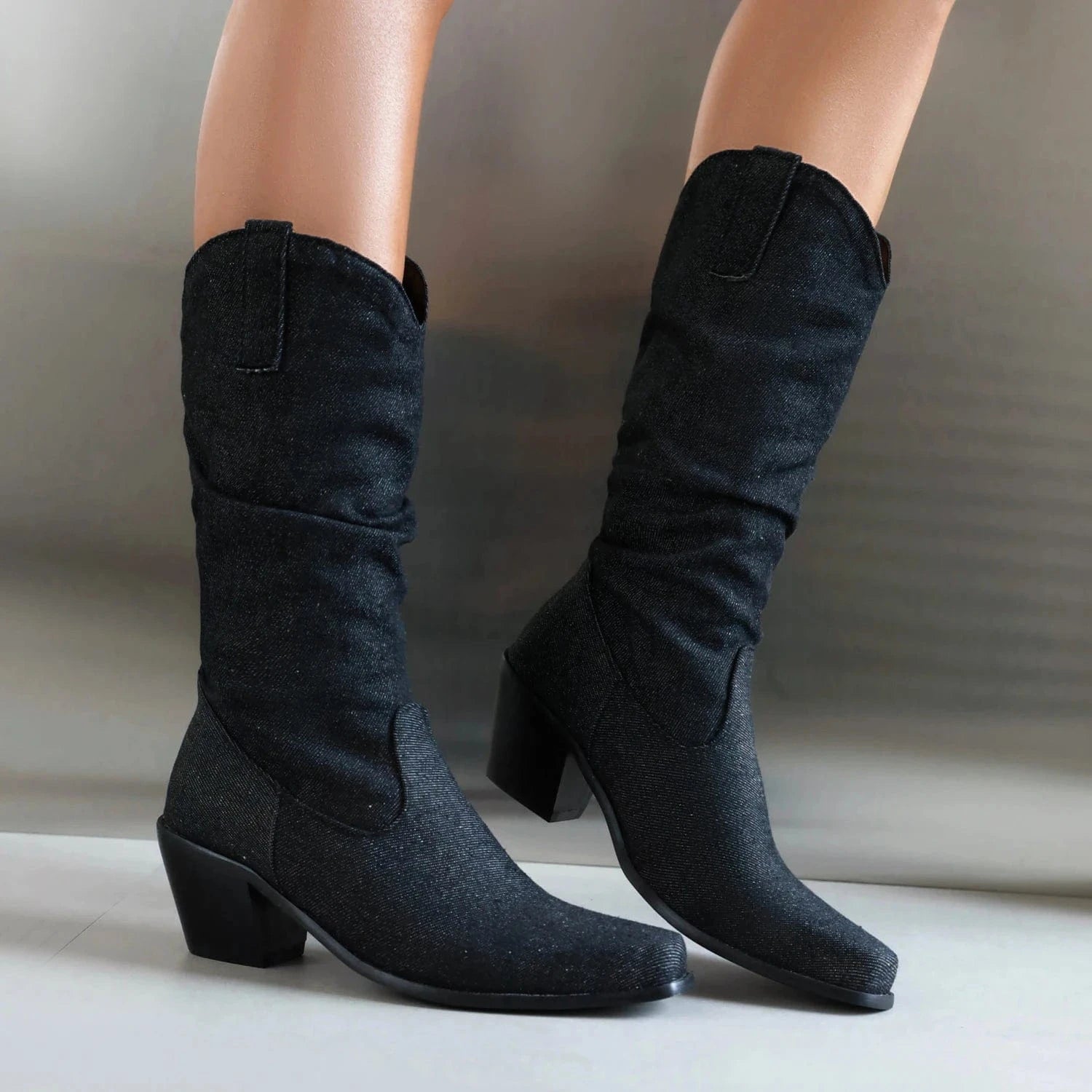 Denim cowboyboots