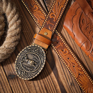 Westernbälte antikt hjortspänne