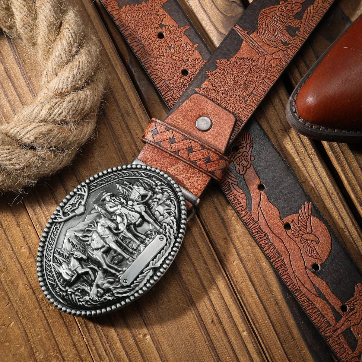 Westernbälte silverspänne
