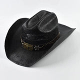 Westernhatt med ventilerad krona Svart / One Size